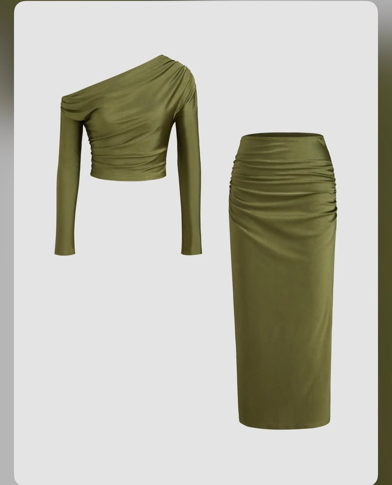 Green sideneck 2piece